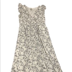 Cream sear sucker dress